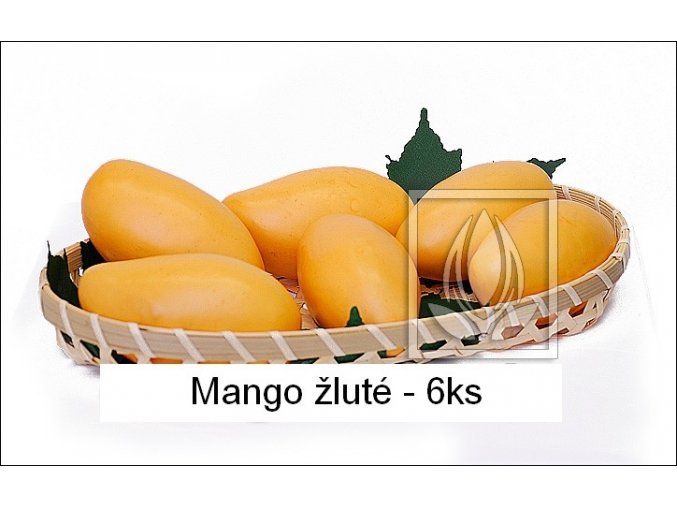 11401 umele ovoce mango 6ks zlute