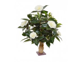 26853 umely strom camellia na kmeni 65cm kremova