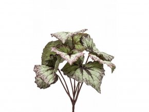 Umelá rastlina Begonie (25cm) - šedofialová