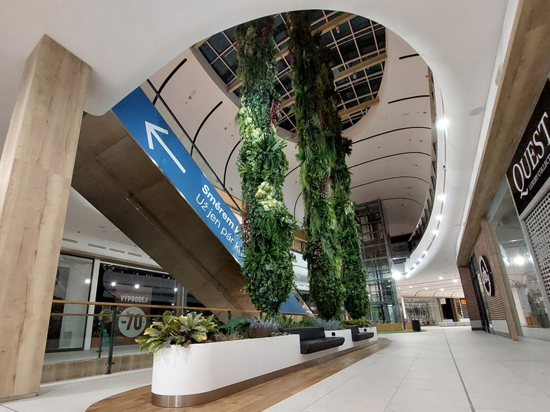 umělé rostliny do prodejen