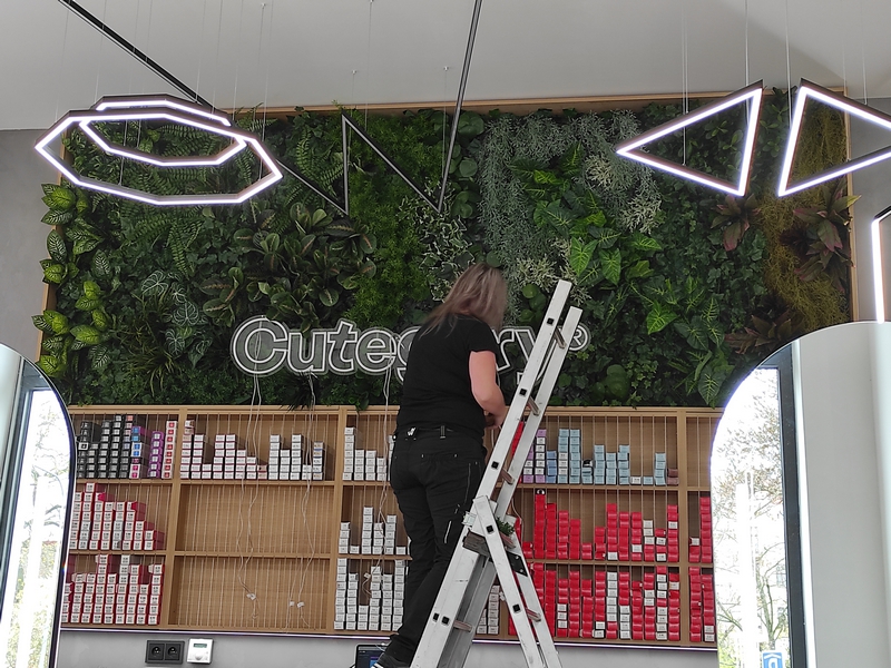 umělé zelené stěny