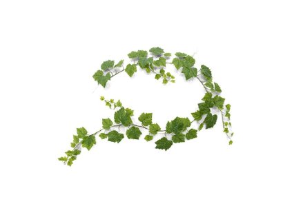 302618 druivenblad guirlande 180 cm groen liggend v3