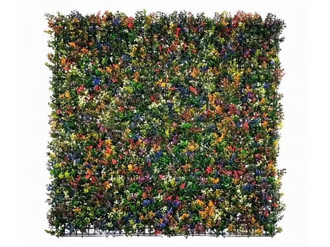 Buxus grof multi color Kunsthaag 50x50cm mat Kunsthaagvoordeel