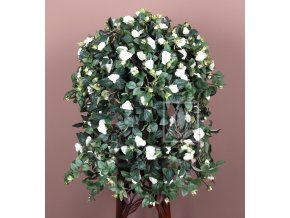 Umělá rostlina Převis z růží (70cm) bílý
