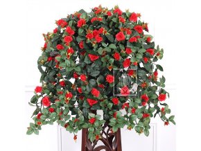 Umělá rostlina Převis z růží (70cm) červený