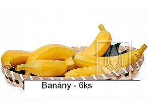 Umělé ovoce - Banány (6ks)