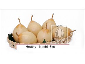 Umělé ovoce - Hrušky Nashi (6ks)
