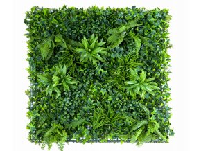 Vegetatie grof blad Jungle groen Plantenwand 100x100cm mat Kunsthaagvoordeel