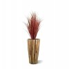 411209UVBU Rietgras Deluxe 100cm in Marrone Acacia Vase D38xH70 F1484 1