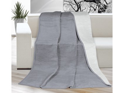 16988 1 deka kira plus jednoluzko 150x200cm svetle seda tmave seda