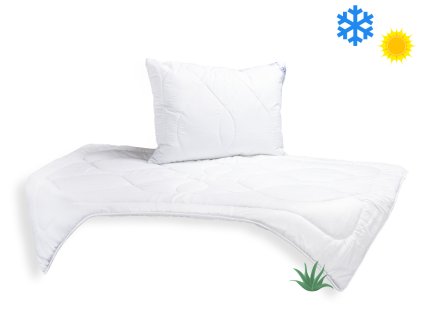 18170 4 set prikryvka aloe vera 140x200cm celorocni 850g polstar unico aloevera 70x90cm 9