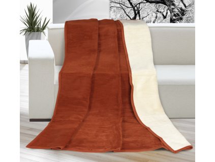 16985 1 deka kira plus jednoluzko 150x200cm terra bezova