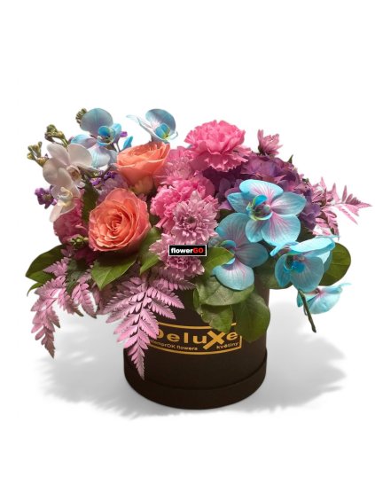 DeluXe květinové aranžmá v boxu