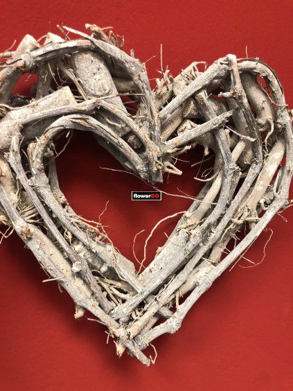 Srdce z proutí 30 cm