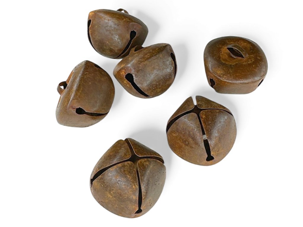 hrdzave vintage rolnicky zvonceky velke