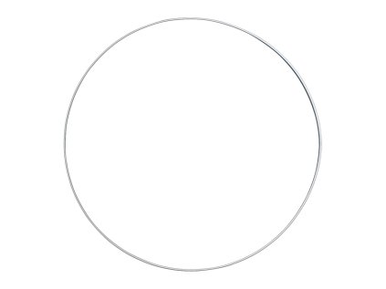 Kovový kruh - základ na vence Ø35 cm - biely