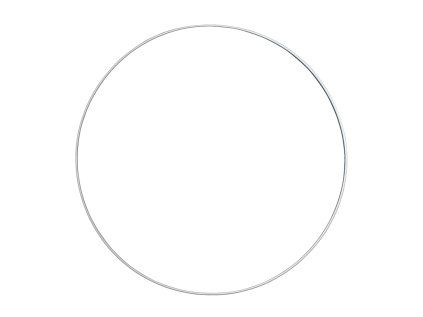 Kovový kruh - základ na vence Ø30 cm - biely