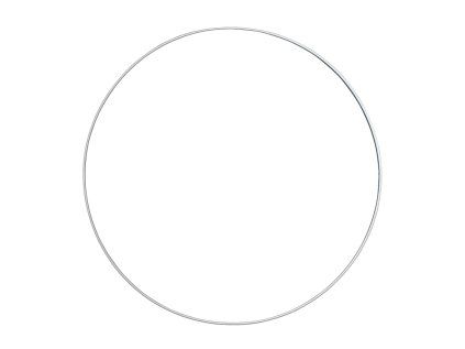 Metal ring - base for wreaths Ø30 cm - white