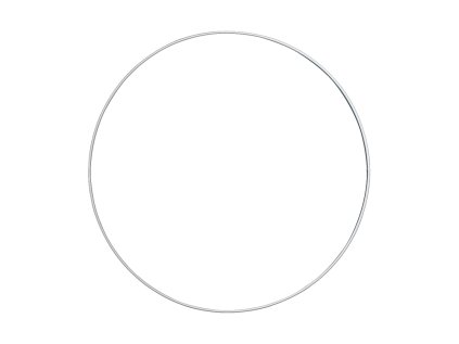 Kovový kruh - základ na vence Ø25 cm - biely
