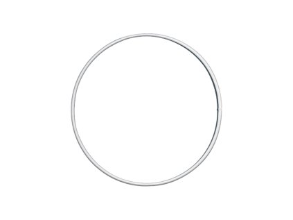 Kovový kruh - základ na vence Ø12 cm - biely
