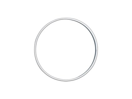 Kovový kruh - základ na vence Ø10 cm - biely