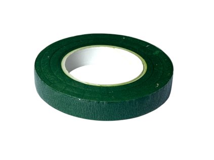 Floristická fixačná páska 12mm 27m - tmavá zelená