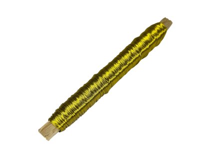Viazací aranžérsky drôt 0,50mm 80g - zlatý
