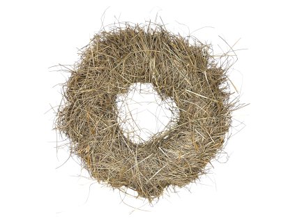 Základ na veniec zo sušenej trávy 38cm - strapatý