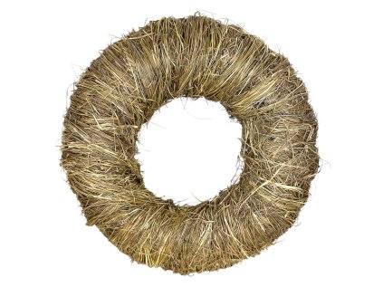 Základ na veniec zo sušenej trávy 30cm - strapatý