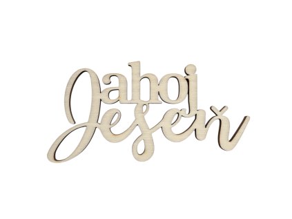 Drevený výrez 10cm - ahoj Jeseň