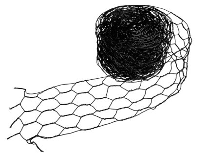 aranzerske pletivo rabbit wire black chicken net čierne