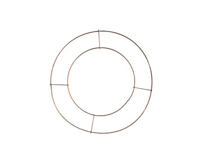 medeny korpus zaklad na veniec copper wire wreath 20cm