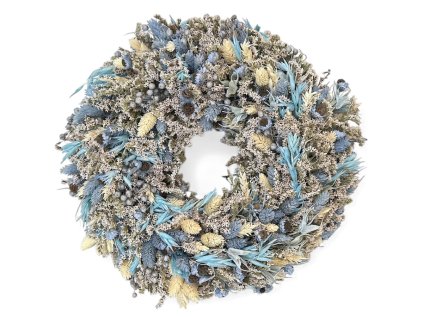 suseny veniec svetlo modry biely prirodny lunaria tatarica