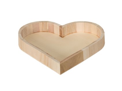 Wooden frame for moss pictures heart - 21x20x3 cm