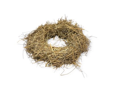 Základ na veniec zo sušenej trávy 22cm - strapatý