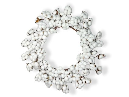 cotton wreath natural