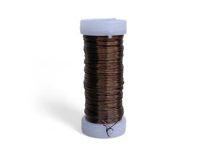 thin brown 4mm florist wire