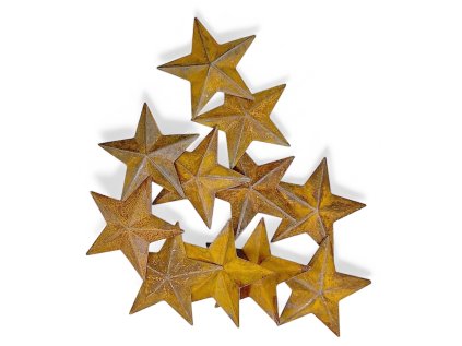 hrdzave vintage ozdoby hviezdy1