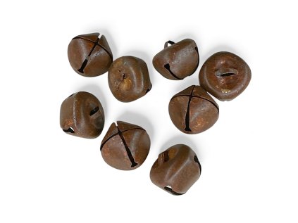 hrdzave vintage rolnicky zvonceky