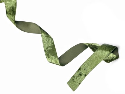 zamatova stuha zelena deluxe