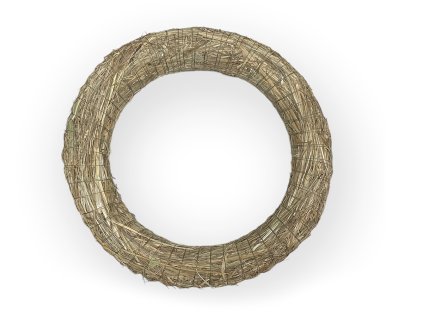 dried frame wreath of hay 30
