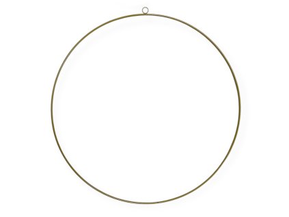 kruh hnedý 40cm gold ring metal