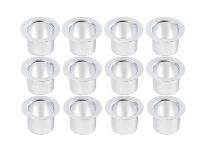 Stojany na kónickú sviečku 20mm 12ks strieborné