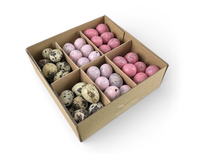 Quail eggs box mint quail eggs pink1