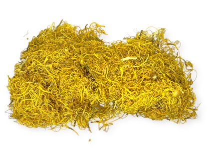 Dried Curly Floristry Moss - 150g, Sunny Yellow