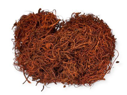 Dried Curly Arrangement Moss 250g - Curly Moss - Brick Orange