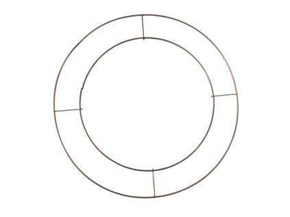 Metal frame - base for wreaths Ø25 cm double - copper
