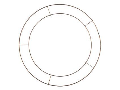 Metal Frame - Wreath Base Ø35cm Double - Copper