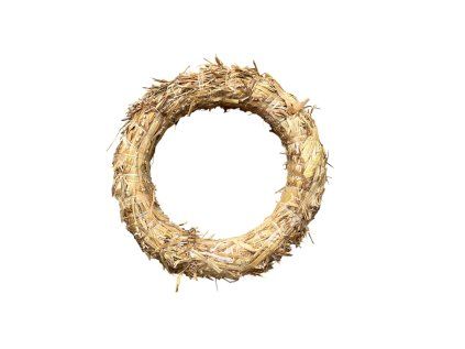 straw wreath 25cm