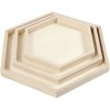 1104 1 wooden frames for moss pictures 6 angular set 3 pcs